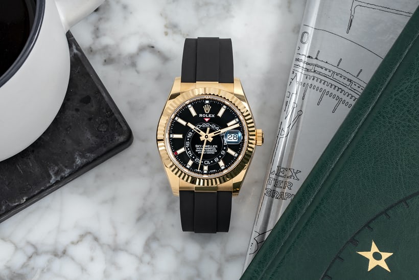 Rolex Sky-Dweller 2020 Replica Sul Bracciale Oysterflex